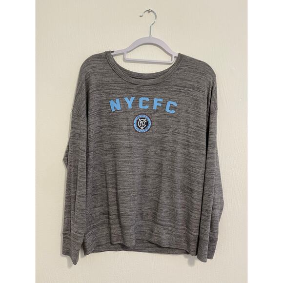 NYCFC Men's Long Sleeve T-Shirt Size Large Athletic Workout - Picture 1 of 7